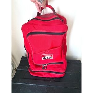 Vintage Marlboro Duffle Backpack, Unlimited Gear Hiking Camping Travel Bag Y2K